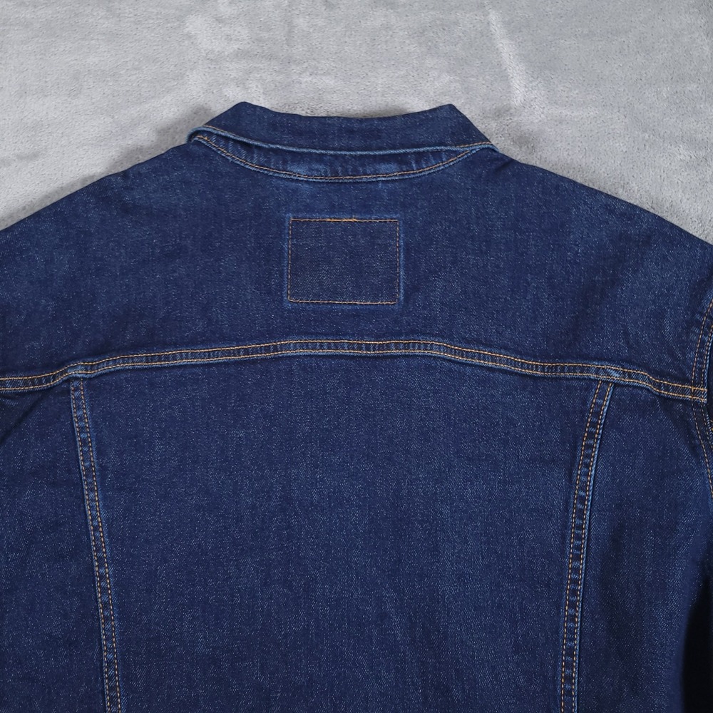 Levi's Denim Trucker Jacket Mens 2XL Standard Fit Indigo Blue MSRP $89.50 - Picture 12 of 12